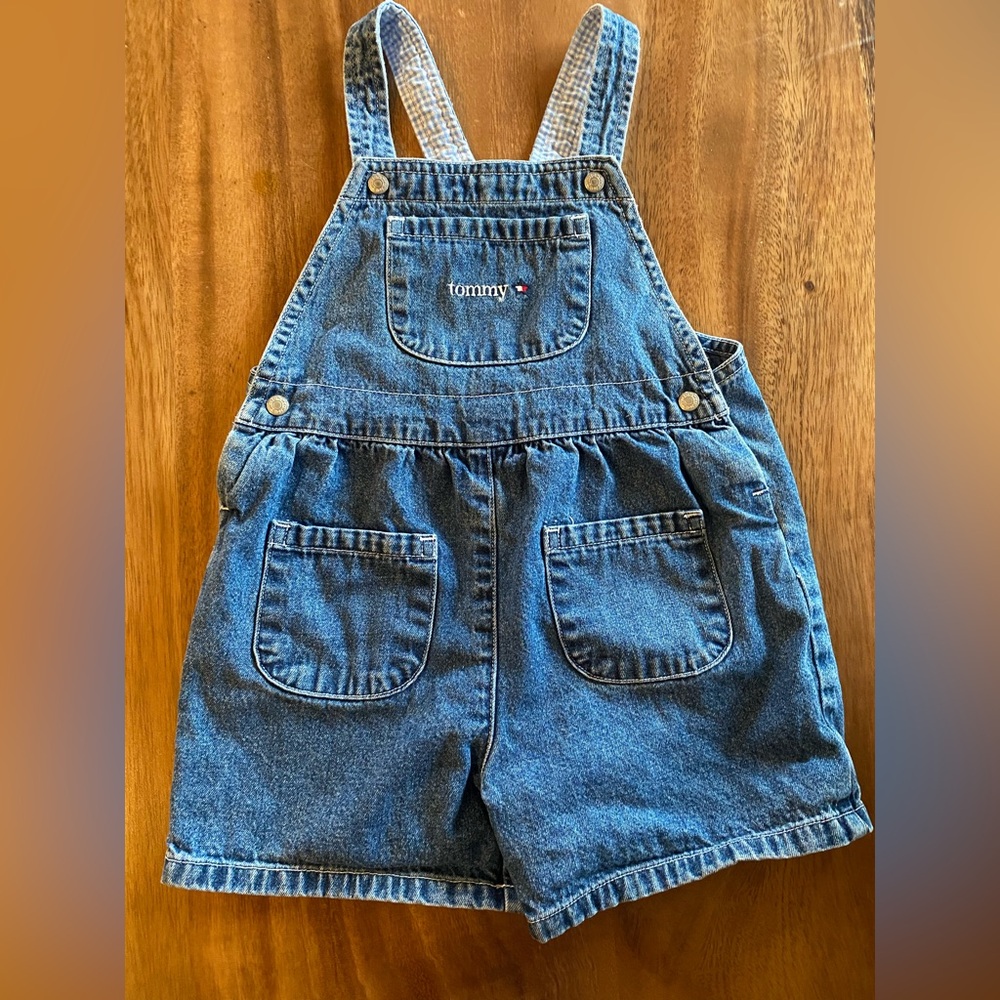 Tommy Hilfiger Denim Short Overalls in Blue